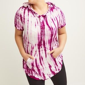 Lane Bryant LIVI Active tie-dye top